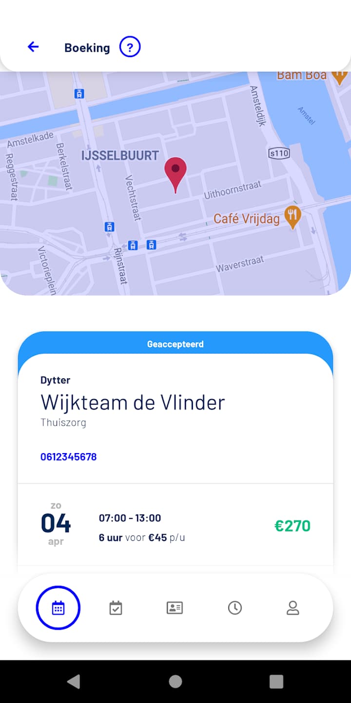 Dytter Healthcare Platform app screen